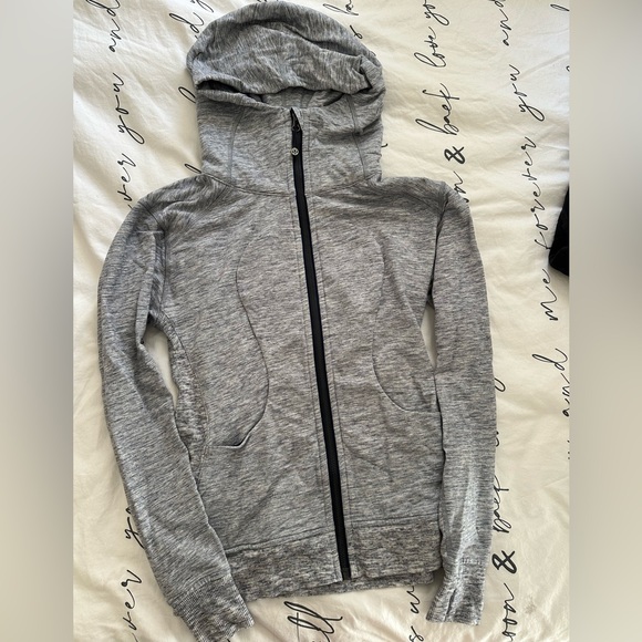 Lululemon Scuba Hoodie II Heathered Space Dyed Gris 4 - Picture 6 of 12